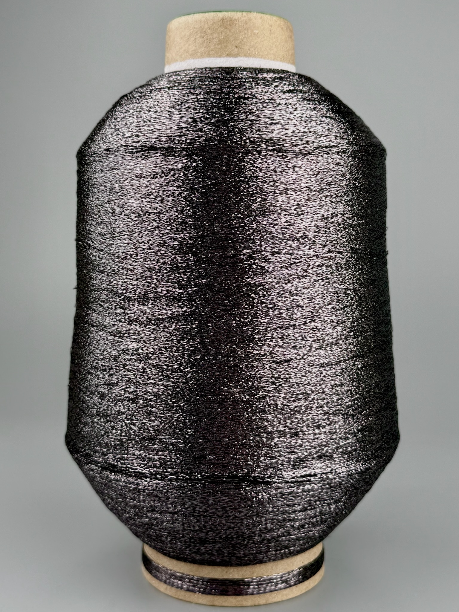 Lurexgarn 10000m/100g – Metallfaser col. Dunkelsilber foto 2